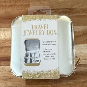 Gold Travel Jewelry Box